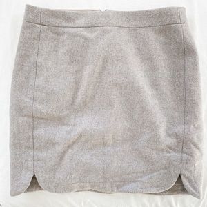 J. Crew | grey wool skirt